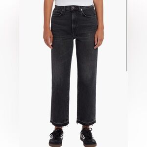 7 For All Mankind Logan Release Hem Straight Jeans